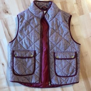 Quilted, herringbone vest